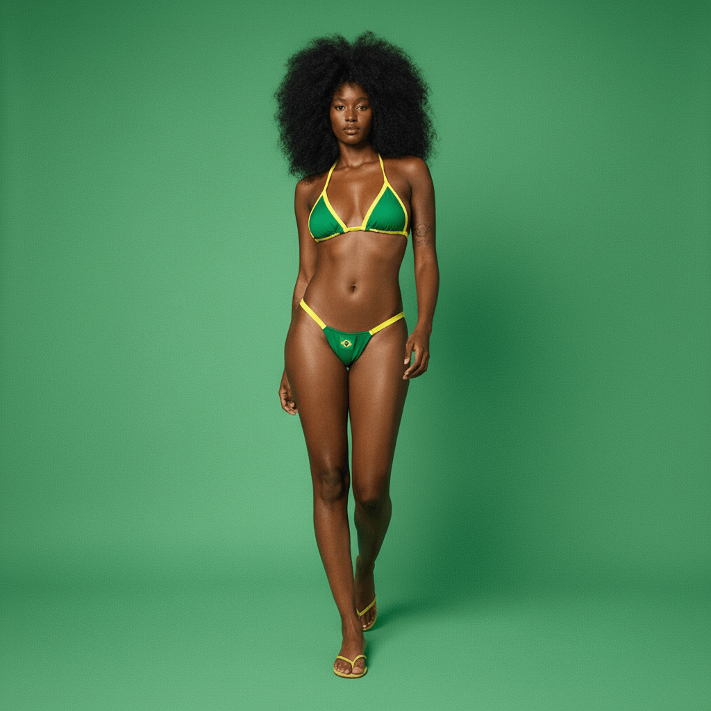 Biquíni Cortininha Brasil