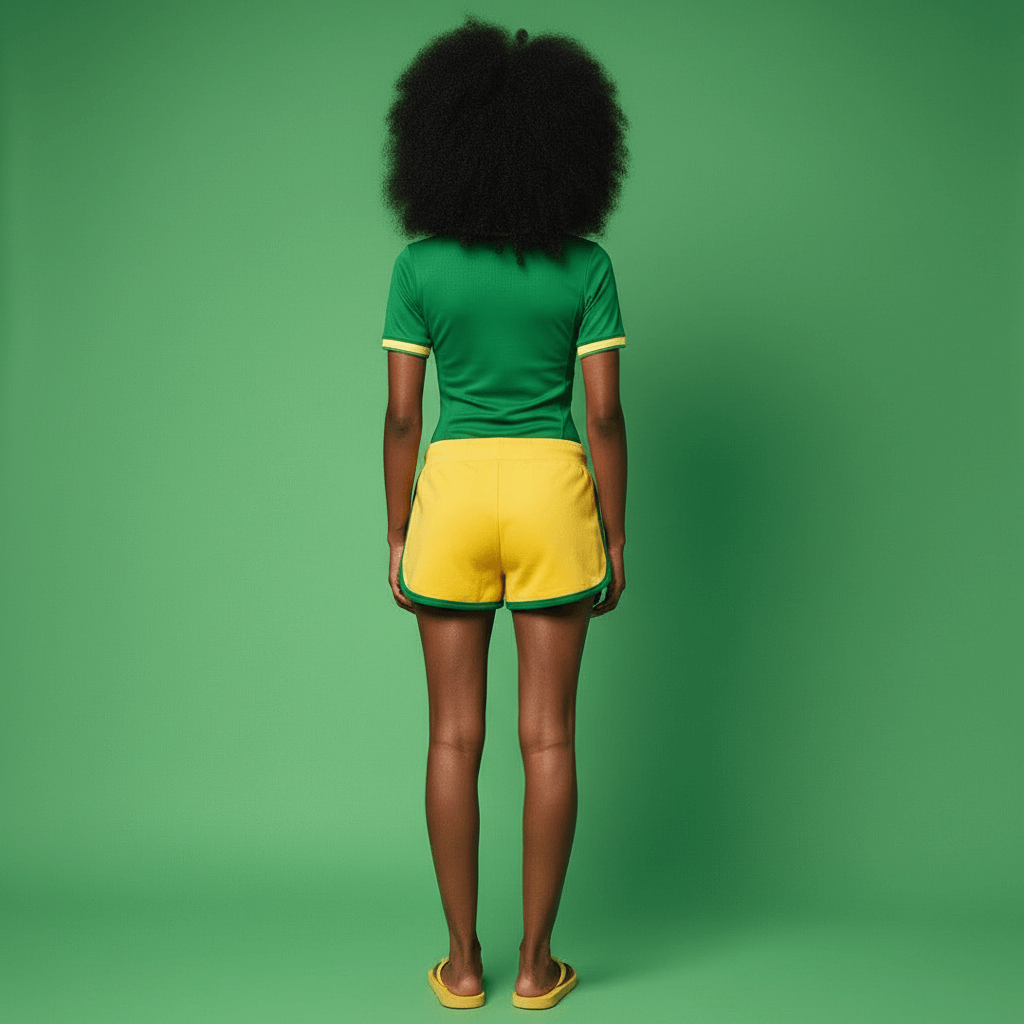 Short Bordado Brasil